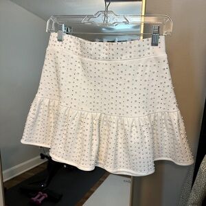 Queen of Sparkles Pearl and rhinestone skirt size small